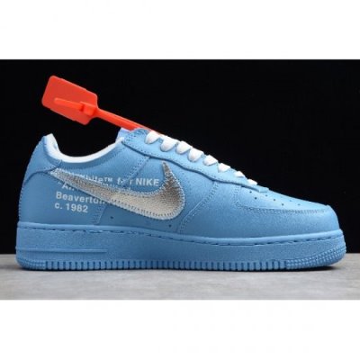 Nike Air Force 1 Beyaz / Mavi Kaykay Ayakkabı Türkiye - 2UV59T64